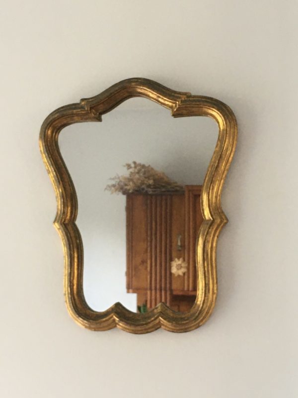 Miroir ancien doré  -  La décoration