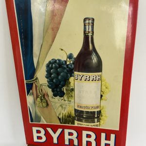 Ancienne plaque publicitaire BYRRH  -  La décoration