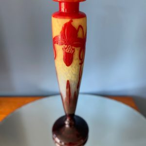 Vase « Orchidées » Le Verre Français  -  La décoration