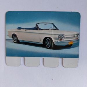 Carte automobile COOP 1964 N°51 -CHEVROLET CORVAIR MONZA Carte automobile COOP 1964 N°51 -CHEVROLET CORVAIR MONZA  -  Le métal